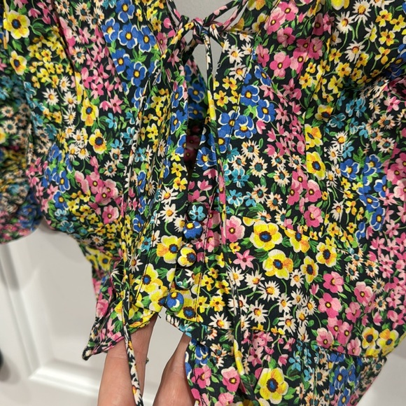 *NEW* FOR LOVE & LEMONS RUTH DITZY FLORAL RAINBOW CROP TOP XS - Picture 6 of 10